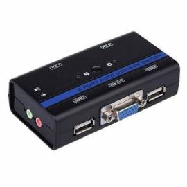 CONMUTADOR KVM SVGA AISENS A111-0064/ 2PC CON 1 SÓLO TECLADO Y RATÓN