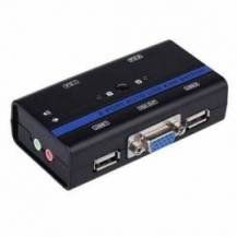 CONMUTADOR KVM SVGA AISENS A111-0064/ 2PC CON 1 SÓLO TECLADO Y RATÓN