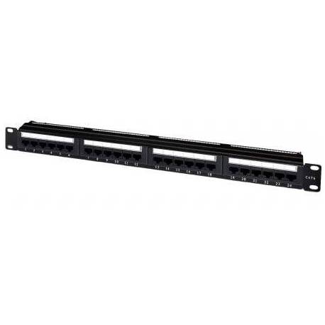 PATCH PANEL AISENS A141-0308/ 24 PUERTOS/ CAT.6/ ALTURA 1U