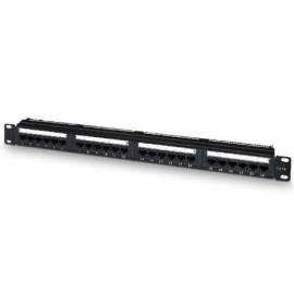 PATCH PANEL AISENS A141-0509/ 24 PUERTOS/ CAT.6/ ALTURA 1U/ GESTIÓN DE CABLES