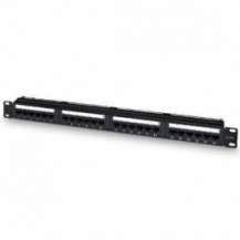 PATCH PANEL AISENS A141-0509/ 24 PUERTOS/ CAT.6/ ALTURA 1U/ GESTIÓN DE CABLES