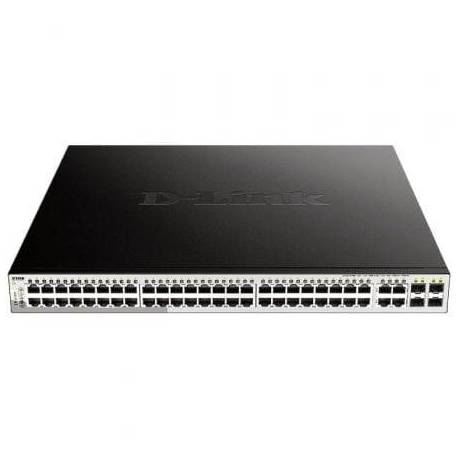 SWITCH GESTIONABLE D-LINK DGS-1210-52MP 52 PUERTOS/ RJ-45 10/100/1000 POE/ SFP