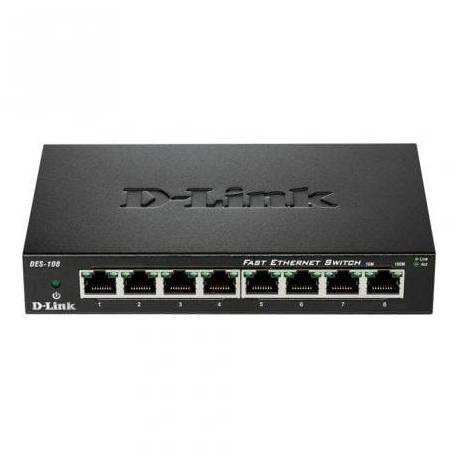 SWITCH D-LINK DES-108 8 PUERTOS/ RJ-45 10/100