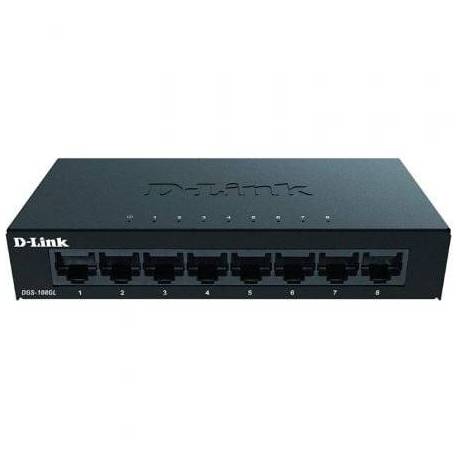 SWITCH D-LINK DGS-108GL 8 PUERTOS/ RJ-45 10/100/1000