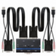 KVM SWITCH NANOCABLE 10.12.0001/ PC - CPU: 2 VGA + 2 USB + 4 JACK 3.5 / CONSOLA: 2 USB + VGA + 2 JACK 2.5/ 1.4M