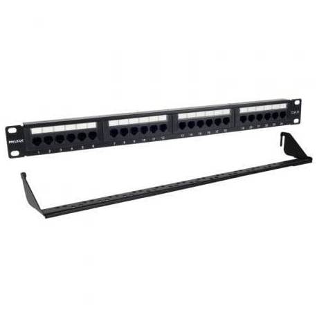 PATCH PANEL PHASAK PU 2424/ 24 PUERTOS/ CAT.6/ ALTURA 1U/ GESTIÓN DE CABLES