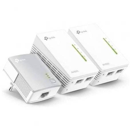 ADAPTADOR POWERLINE TP-LINK WPA4220TKIT 500MBPS/ ALCANCE 300M/ PACK DE 3