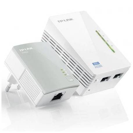 ADAPTADOR POWERLINE TP-LINK WPA4220KIT 500MBPS/ ALCANCE 300M/ PACK DE 2