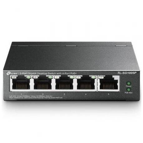 SWITCH TP-LINK TL-SG1005P 5 PUERTOS/ RJ-45 10/100/1000 POE