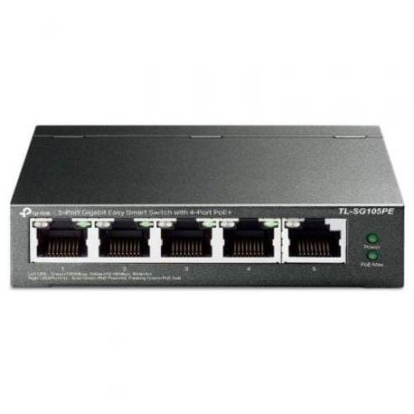 SWITCH TP-LINK TL-SG105PE 5 PUERTOS/ RJ-45 10/100/1000 POE