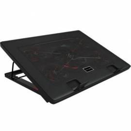 SOPORTE REFRIGERANTE MARS GAMING MNBC2 PARA PORTÁTILES HASTA 17.3'/ ILUMINACIÓN LED