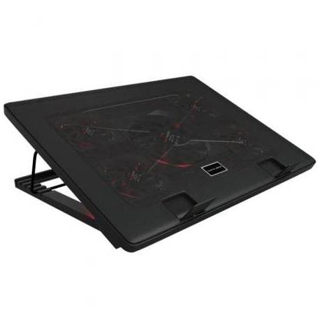 SOPORTE REFRIGERANTE MARS GAMING MNBC2 PARA PORTÁTILES HASTA 17.3'/ ILUMINACIÓN LED
