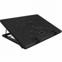 SOPORTE REFRIGERANTE MARS GAMING MNBC2 PARA PORTÁTILES HASTA 17.3'/ ILUMINACIÓN LED