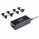 CARGADOR DE PORTÁTIL TOOQ TQLC-65BS02AT/ 65W/ AUTOMÁTICO/ 8 CONECTORES/ VOLTAJE 18.5-20V/ 1 USB