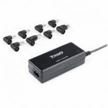 CARGADOR DE PORTÁTIL TOOQ TQLC-65BS02AT/ 65W/ AUTOMÁTICO/ 8 CONECTORES/ VOLTAJE 18.5-20V/ 1 USB
