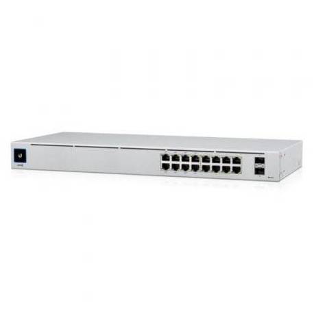 SWITCH GESTIONABLE UBIQUITI USW-16-POE 16 PUERTOS/ RJ-45 GIGABIT 10/100/1000/ SFP/ POE+