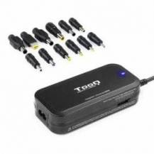 CARGADOR DE PORTÁTIL TOOQ TQLC-90BS02M/ 90W/ MANUAL/ 12 CONECTORES/ VOLTAJE 15-24V/ 1 USB