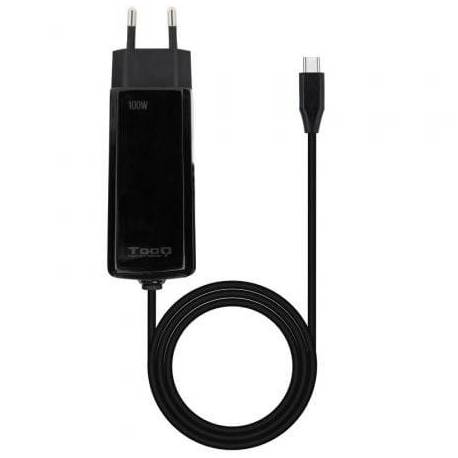 CARGADOR DE PORTÁTIL GAN TOOQ TQLC-USBCGAN100PD-C USB TIPO-C/ 100W/ AUTOMÁTICO/ VOLTAJE 5-20V