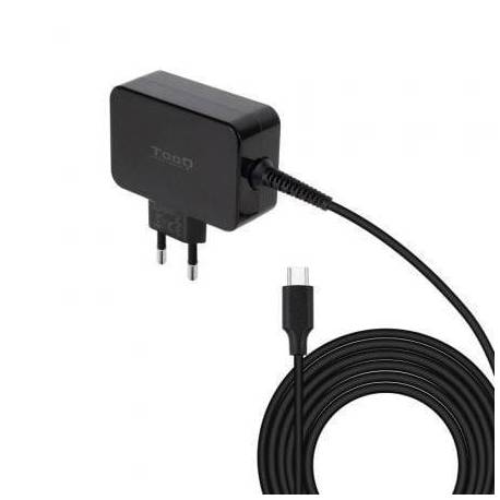 CARGADOR DE PORTÁTIL GAN TOOQ TQLC-USBCGAN65PD USB TIPO-C/ 65W/ AUTOMÁTICO/ VOLTAJE 5-20V