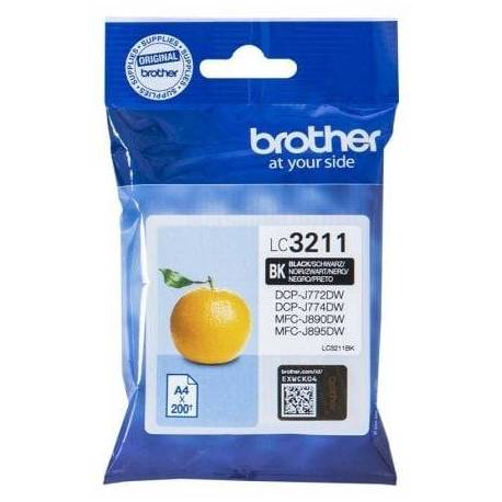 CARTUCHO DE TINTA ORIGINAL BROTHER LC-3211BK/ NEGRO