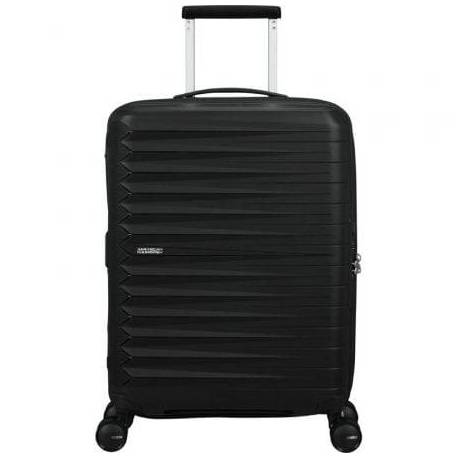 MALETA DE CABINA AMERICAN TOURISTER FASTFORWARD SPINNER EXPANSIBLE 55CM/ 55X40X23CM/ 4 RUEDAS/ NEGRO