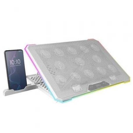 SOPORTE REFRIGERANTE MARS GAMING MNBC13 PARA PORTÁTILES HASTA 17'/ ILUMINACIÓN LED