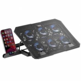 SOPORTE REFRIGERANTE MARS GAMING MNBC23 PARA PORTÁTILES HASTA 16'/ ILUMINACIÓN LED