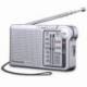 RADIO PORTÁTIL PANASONIC RF-P150D/ CON BATERÍA/ A PILAS/ PLATEADA