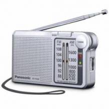 RADIO PORTÁTIL PANASONIC RF-P150D/ CON BATERÍA/ A PILAS/ PLATEADA