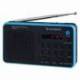 RADIO PORTÁTIL SUNSTECH RPDS32BL/ CON BATERÍA/ NEGRA Y AZUL