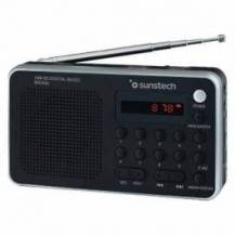 RADIO PORTÁTIL SUNSTECH RPD32SL/ CON BATERÍA/ NEGRA Y PLATEADA
