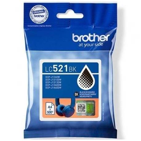 CARTUCHO DE TINTA ORIGINAL BROTHER LC521BK/ NEGRO