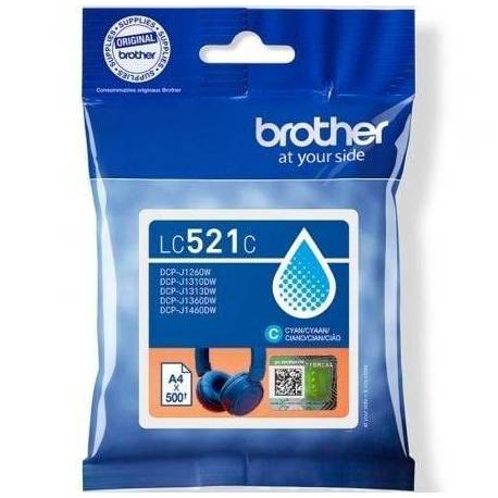 CARTUCHO DE TINTA ORIGINAL BROTHER LC521C/ CIAN