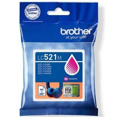 CARTUCHO DE TINTA ORIGINAL BROTHER LC521M/ MAGENTA