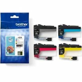 CARTUCHO DE TINTA ORIGINAL BROTHER LC424VAL/ MULTIPACK/ CIAN/ MAGENTA/ AMARILLO/ NEGRO