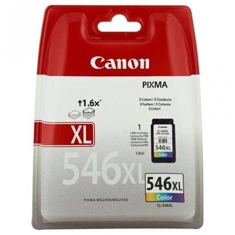 CARTUCHO DE TINTA ORIGINAL CANON CL-546XL ALTA CAPACIDAD/ TRICOLOR