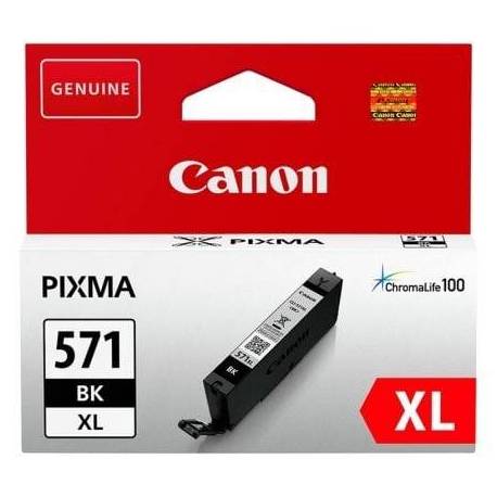 CARTUCHO DE TINTA ORIGINAL CANON CLI-571XL ALTA CAPACIDAD/ NEGRO