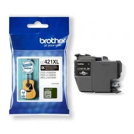 CARTUCHO DE TINTA ORIGINAL BROTHER LC421XL ALTA CAPACIDAD/ NEGRO