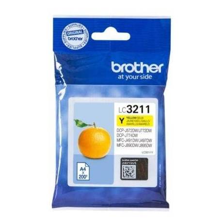 CARTUCHO DE TINTA ORIGINAL BROTHER LC-3211Y/ AMARILLO