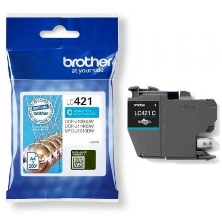 CARTUCHO DE TINTA ORIGINAL BROTHER LC421/ CIAN