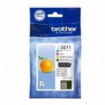 CARTUCHO DE TINTA ORIGINAL BROTHER LC-3211VAL MULTIPACK/ CIAN/ MAGENTA/ AMARILLO/ NEGRO