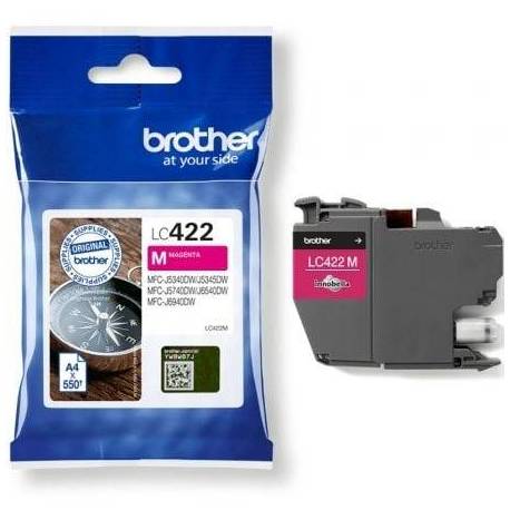 CARTUCHO DE TINTA ORIGINAL BROTHER LC-422/ MAGENTA