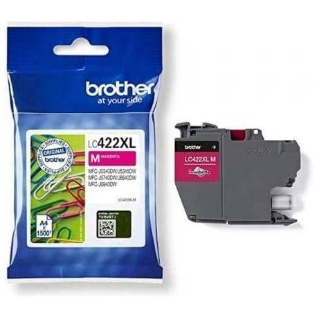CARTUCHO DE TINTA ORIGINAL BROTHER LC-422 XL ALTA CAPACIDAD/ MAGENTA