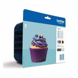 CARTUCHO DE TINTA ORIGINAL BROTHER LC-123 MULTIPACK/ CIAN/ MAGENTA/ AMARILLO/ NEGRO