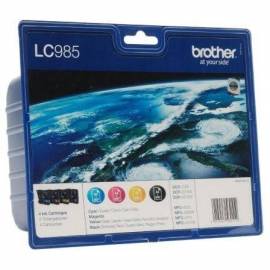 CARTUCHO DE TINTA ORIGINAL BROTHER LC- 985 MULTIPACK/ CIAN/ MAGENTA/ AMARILLO/ NEGRO
