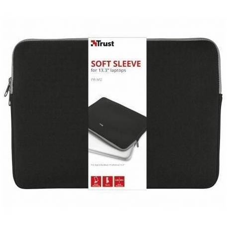 FUNDA TRUST PRIMO SOFT SLEEVE PARA PORTÁTILES HASTA 13.3'/ NEGRA
