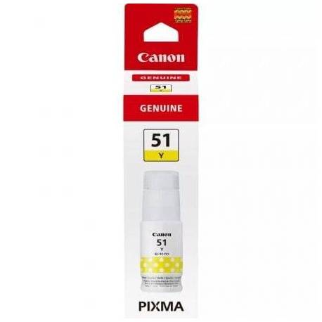 BOTELLA DE TINTA ORIGINAL CANON GI-51/ AMARILLA