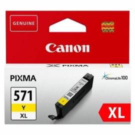 CARTUCHO DE TINTA ORIGINAL CANON CLI-571YXL ALTA CAPACIDAD/ AMARILLO