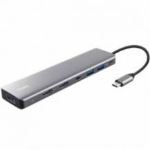 DOCKING USB TIPO-C TRUST DALYX/ 2XUSB/ 2XHDMI 4K/ 1XDISPLAYPORT/ 1XUSB TIPO-C PD/ GRIS