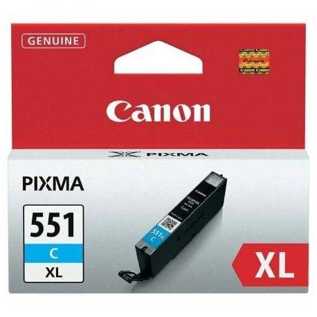CARTUCHO DE TINTA ORIGINAL CANON CLI-551C XL ALTA CAPACIDAD/ CIAN